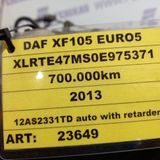 DAF XF105.460 EURO5 12AS2331TD gearbox