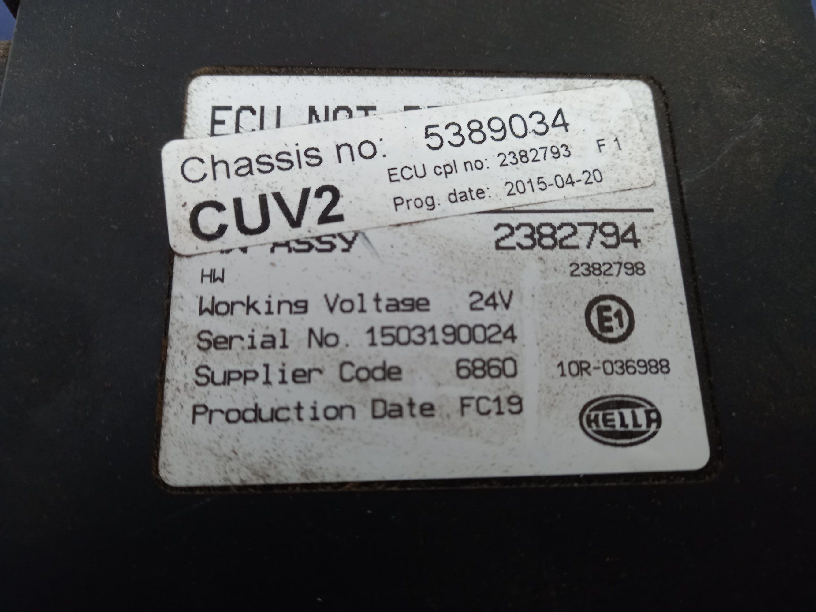 Scania CUV2 control unit