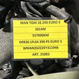 MAN TGM D0836 LFL64 290 PS EURO5 motoras