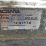 Scania DC13 EURO 5 užvedimo komplektas : ECU 1867174, 1790634, COO 1871892, spyna su raktu