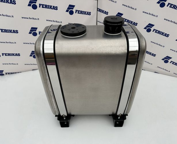 Hydraulic oil aluminum tank 125L 650x600x350 rear mounting with flange