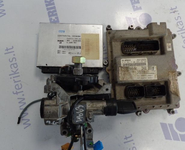 MAN TGX ECU complete set with FFR and ignition with key 0281020131, 81258057093