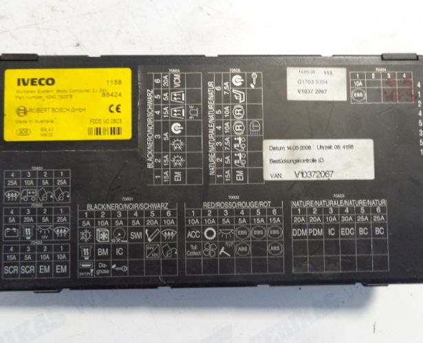 Iveco multiplex body computer 504276228