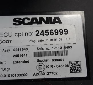 Scania R / G EURO 5 ECU set COO7 ignition with keys