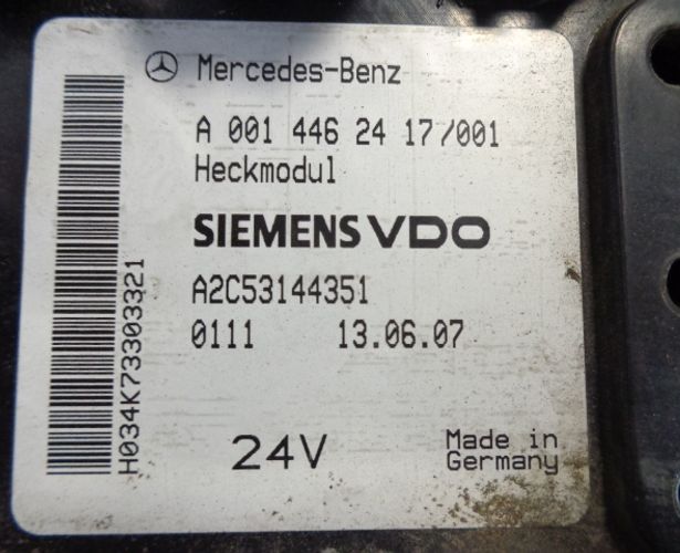 Mercedes Benz MB Actros Heckmodul control unit